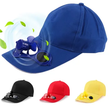 הקיץ חיצוני ספורט כובעים, קרם הגנה מופעל סולארית כובע מאוורר הגנה מהשמש כובע עם שמש מאוורר קריר, רכיבה על אופניים טיפוס כובע בייסבול