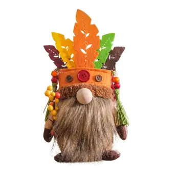 הקציר בסתיו Gnome סתיו בעבודת יד פסלון בובה שולחן חג ההודיה קישוטים סתיו הביתה המרפסת חג המולד, חג ההודיה