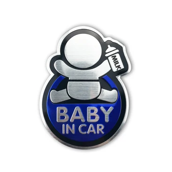 התינוק הרכב מדבקה תינוק המכונית אלומיניום מדבקה ניסאן X-טרייל הקאשקאי סקודה פאביה אוקטביה רנו קליאו לי