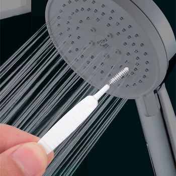 חבילה של 10 מקלחת ראש המברשת ניידת ניילון שיער קטן רחיץ מקורה משק הסלולר ברז ניקוי מברשות