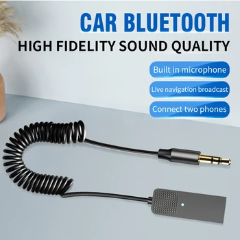 חדש Bluetooth מתאם Aux אלחוטית לרכב Bluetooth מקלט USB, 3.5 מ 