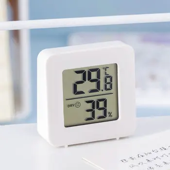 חדש מקורה Mini LCD דיגיטלי מד טמפרטורה לחות מקורה טמפרטורה אלקטרונית לחות חיישן מד משק הבית מדחום