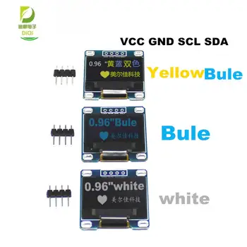 חדשות Diy 4pin 0.96 לבן 0.96 אינץ OLED מודול חדש 128X64 OLED LCD תצוגת LED מודול עבור Arduino 0.96 