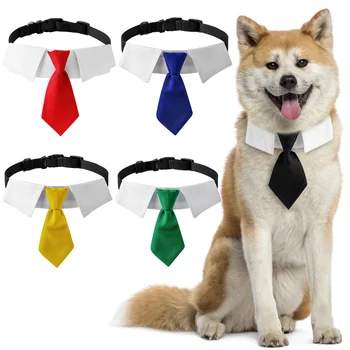 חיות מחמד צווארון אביזר חליפה רשמית עניבה עבור בינוני גדול מעל נשוי טיפוח החתונה בנדנות הכלב בנדנה על כלבים קטנים