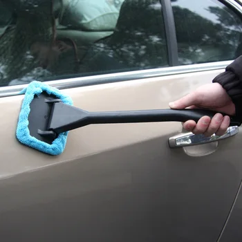חלון נקי ידית ארוכה לשטוף את המכונית מברשת אבק טיפול ברכב השמשה ברק