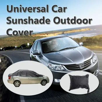חצי הרכב השמש כיסוי רכב אביזרי טיפוח לרכב גשם עמיד עמיד למים מגן השמש הגנת UV להגן על המסך