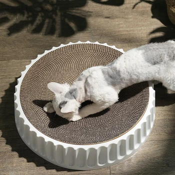 חתול מגרד שחיקה ציפורניים קרטון חתול מגרד פוסט חתולים לשרוט לוח ללבוש עמיד חתול צעצוע הספה מזרן המיטה ציוד לחיות מחמד