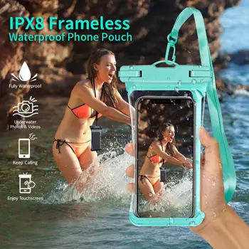 טלפון נייד תיק IPX8 עמיד למים מסך מגע התנגדות ללחץ רפטינג פארק מים טלפון נייד כיסוי ספורט מים