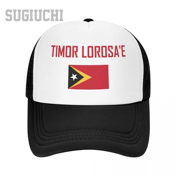 יוניסקס רשת כובע כובע מזרח טימור הדגל ואת גופן משאית עבור גברים, נשים, כובעי בייסבול בחוץ מגניב