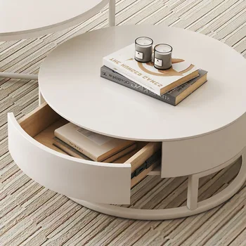 יוקרה מודרנית שולחן נורדי הסלון המסדרון בצד חדר השינה שולחנות אוכל נייד סיבוב מינימליסטי מסה Auxiliar רהיטים DWH