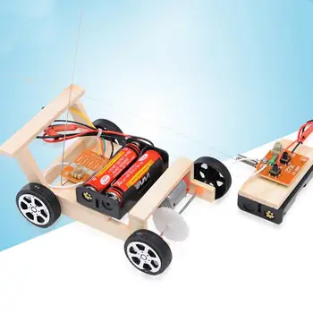 ילדים יצירתיים DIY שלט רחוק לרכב רכב מודל ניסוי מדעי צעצועים