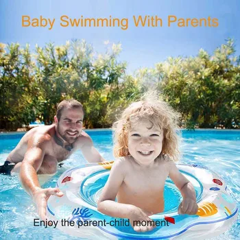 ילדים שחייה בקיץ מים מתנפחים צפים אביזרים התינוק בריכת שחייה הצוואר הטבעת צינור בטיחות לתינוק בגד ים צף מעגל