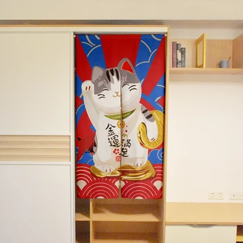 יפנית חמוד חתול מזל הדלת וילון פתח מחיצת וילון למטבח ללמוד שירותים סלון הכניסה לתלות וילון