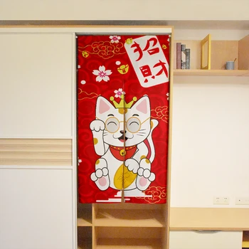 יפנית חמוד חתול מזל הדלת וילון פתח מחיצת וילון למטבח ללמוד שירותים סלון הכניסה לתלות וילון