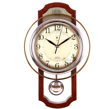 יצירתי שעון המטוטלת מודרני שעון קיר וינטג הסלון שקט רטרו 20 אינץ אלקטרוני שעון Relogio De Parede עיצוב SC47