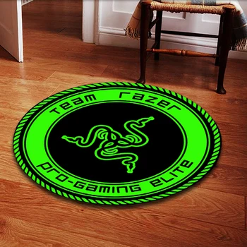 ירוק נחש סמל ההדפסה בסלון שטיח עגול שטיח הרצפה שטיחים לסלון שטיח שטיחים קטנים עבור חדר השינה שטיח עגול