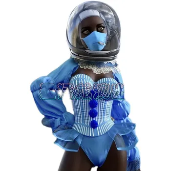 כחול סדרת חלל אסטרונאוט הפלטה אביזרים גוגו אווירה אינטראקטיבית מסיבת ביצועים