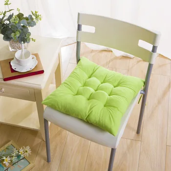 כיכר כסא כרית כותנה ריפוד צבע מוצק רך מרופד כרית כרית משרד בבית או ברכב גן השמש טרקלין כרית מושב