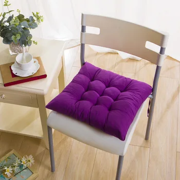כיכר כסא כרית כותנה ריפוד צבע מוצק רך מרופד כרית כרית משרד בבית או ברכב גן השמש טרקלין כרית מושב