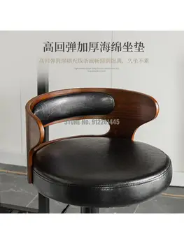 כיסא בר מודרני אור פשוט יוקרה בר כיסא בר חזרה רוטרי בר הכיסא משק הבית צואה נירוסטה הרמת הכיסא