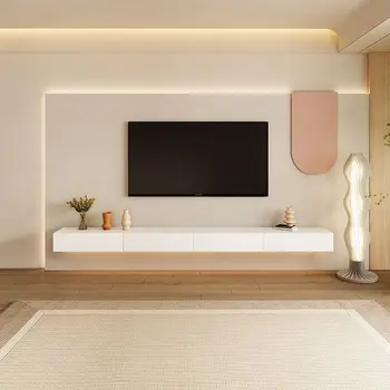 לבן מגירה טלוויזיה פשוטה קיר הסלון הטלוויזיה באירופה לעמוד סלון Amerlife עץ Muebles דה סלון עיצוב פנים