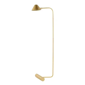 לוורן 60. מודרנית, מינימליזם מנורת רצפה, פליז זהב