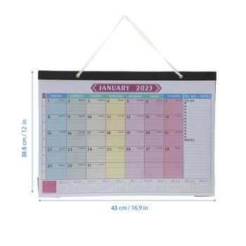 לוח קיר 2023 חודשי לוח השנה לוח הזמנים עבור המשרד הביתי