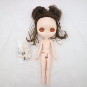 ללא עיניים צ ' יפס משותפת גוף עירום blyth הבובה DIY מיוחד צלחת הפנים