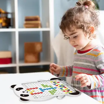 מגנטי, לוח ציור לילדים גדולים דודל לוח עם 2 מגנטי עטים מגנטי נקודה אמנות מונטסורי צעצועים חינוכיים חיצוני