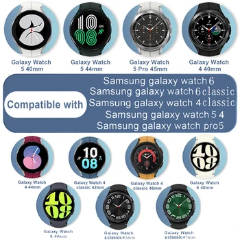 מגנטית רצועה עבור Samsung Galaxy לצפות 6 4 קלאסי 47mm 43mm 46mm D-אבזם צמיד Galaxy לצפות 6/4/5 pro 45mm 40mm 44mm הלהקה