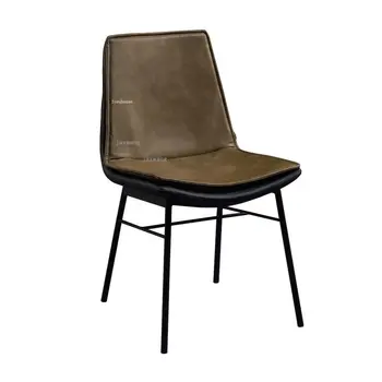 מודרני ברזל יצוק כסאות אוכל במסעדה רהיטים כסאות אוכל מינימליסטי משענת פנאי יצירתי מטבח, פינת אוכל כיסאות