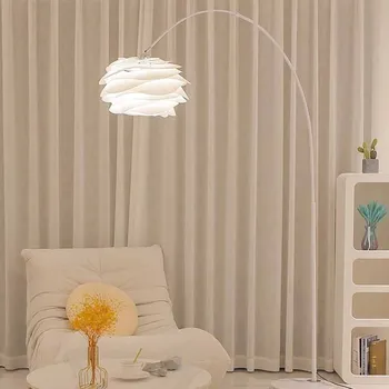 מודרני מינימליסטי עומדת המנורה סקנדינבי אלגנטי Dimmable Kawaii מנורת רצפה קלאסי סדיר Lampara Led Inteligente עיצוב הבית
