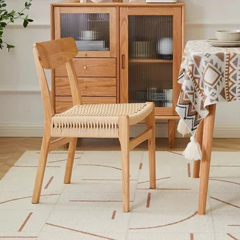מודרני קש האוכל כיסא נייד עץ ארגונומי מטבח להירגע כיסאות אלגנטיים להתלבש Sillones Individuales ריהוט גן