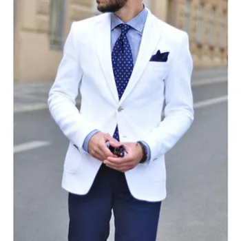 מזדמן 2 חתיכת חליפות לגברים 2023 Slim Fit זכר אופנה חגיגית החליפה כחול כהה, מכנסיים החתן החתונה טוקסידו De Trajes גבר