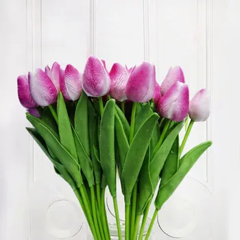 מיני PU דמוי פרח קישוט הבית פרח חתונה פרחים מלאכותיים 10PC גדול חמניות פרחים מלאכותיים