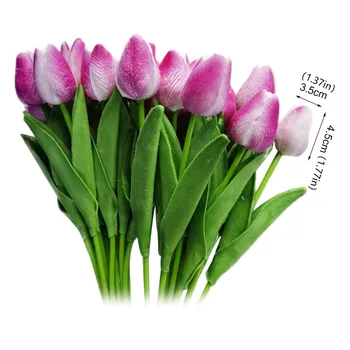 מיני PU דמוי פרח קישוט הבית פרח חתונה פרחים מלאכותיים 10PC גדול חמניות פרחים מלאכותיים