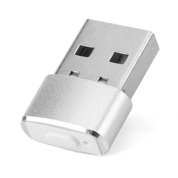 מיני עכבר Jiggler לגילוי עכבר USB תנועה סימולטור Plug and Play שומר ער סגסוגת אלומיניום דיור עבור שולחן העבודה של מחשב נייד