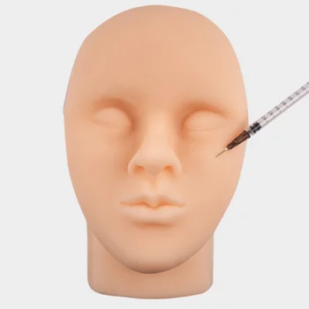מיקרו-עיצוב סיליקון ראש אנושי מודל סימולציה פנים הזרקת תפר עור פד ערכת דמה