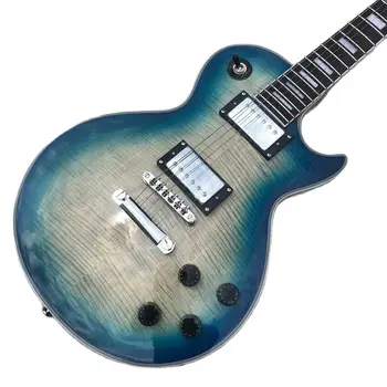 מכירה חמה רוזווד סקייט אצבעות גיטרה חשמלית מייפל טופ Chrome חומרה