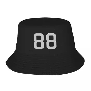 מספר 88, אפור על שחור ספורט ג ' רזי מספר שמונים ושמונה דלי כובע ילדים כובע גולף, טיפוס הרים גברים כובע בייסבול של נשים