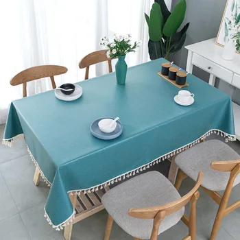 מפת שולחן עמיד למים שמן חד פעמי חם בצפון סיני כותנה, פשתן שולחן בד אמנות contracted_AN2118