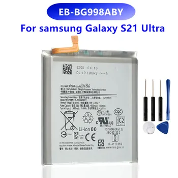 מקורי EB-BG998ABY 5000mAh החלפה סוללה עבור סמסונג גלקסי S21 אולטרה G998 5G טלפון סוללות + כלים חינם