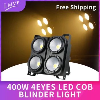 משלוח חינם 4*LED 100W עיוור אור קוב מגניב לבן חם עבור Dj, דיסקו מסיבת הבמה.
