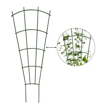 מתכת 2Pcs ייחודי רשת עיצוב הצמח תומך לשימוש חוזר צמח מטפס מסגרות קל להתקין ציוד גינון