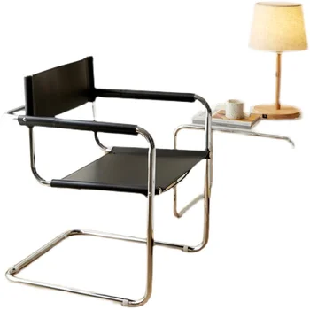 מתכת משובח כסאות אוכל להתמודד עם תמיכה לגב מחכה מעצב כיסא הטרקלין חיסכון בחלל יחיד Silla ריהוט הבית
