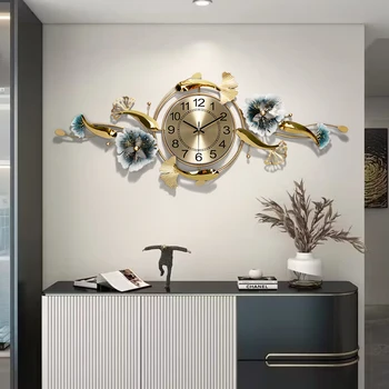נורדי 3d גדול גודל ללא קול שעון קיר חדר השינה מתכת יוקרה אמנות קיר חדר השינה שעון משלוח חינם רלו דה ונקייה קישוט הבית