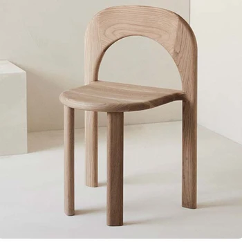 נורדי חדר שינה כיסאות פינת אוכל מטבח עץ Jardin עץ מלא מקורה תעשייתי כיסאות עיצוב אירועים Fauteuil סלון ריהוט