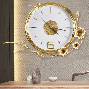 נורדי יוקרה דיגיטלי שעון קיר בעיצוב מודרני יצירתי יוקרה אופנתי יוצא דופן שעון קיר גדול Horloge Murale אמנות קיר AB50WC