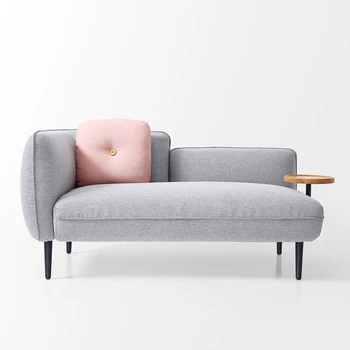 נורדי כפול מושב בסלון ספות יצירתי בד משענת הספה בסלון רהיטים עצלן כיסא הטרקלין המודרני מרפסת ספה