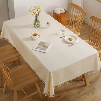 נורדי מלבני שולחן האוכל בד, תה, שולחן שולחן, מחצלת, מפה